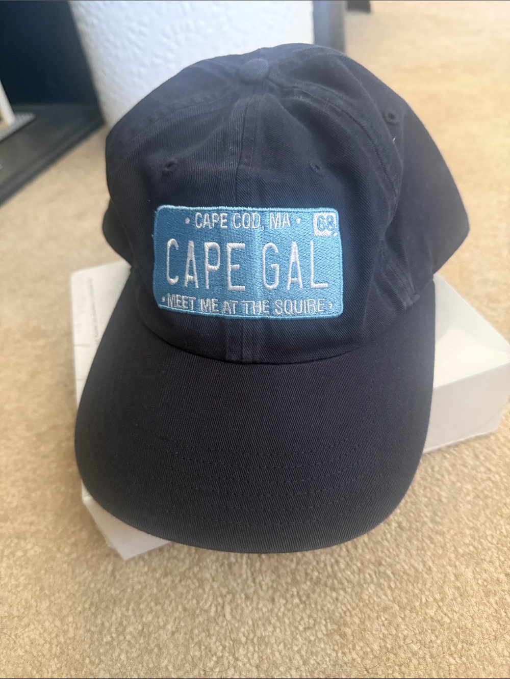 Cape Cod Gal Navy Baseball Cap with Light Blue Patch